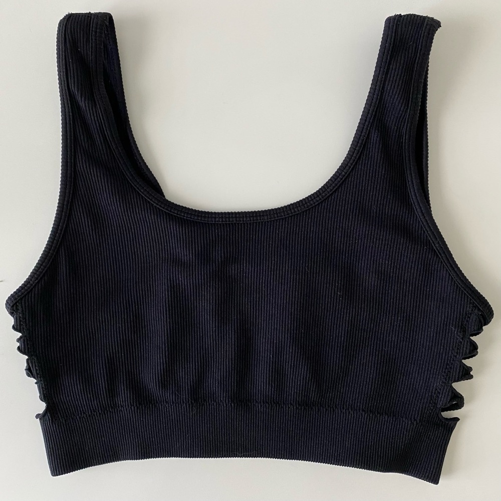 Fabletics sports bra black size small